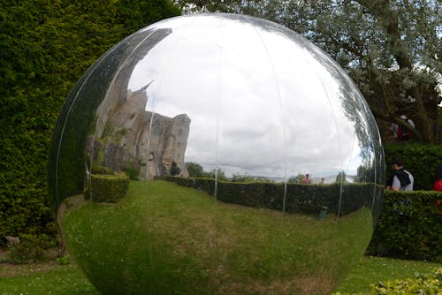 Free stock photo of ball, castle, mirror image