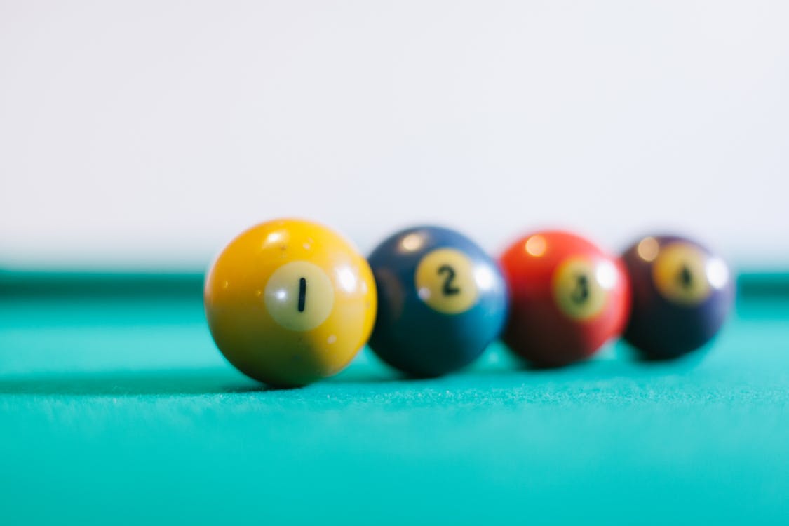 indoors, pool balls, pool table