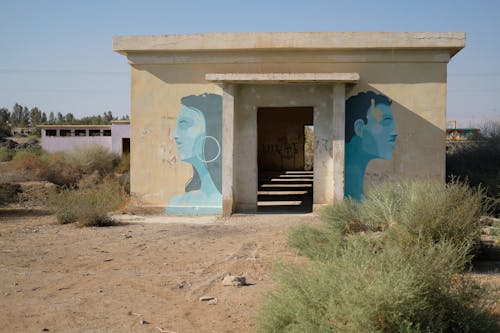 Graffiti Art on a Wall of an Abandoned House