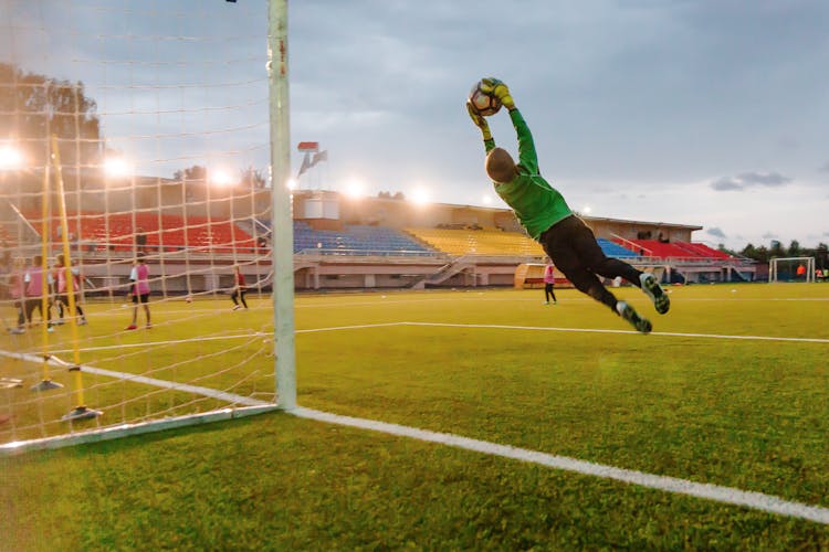 A Boy Playing Soccer