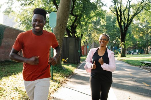A Man and Woman Going Jogging Together