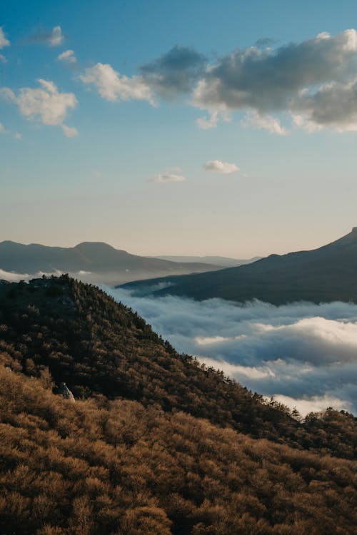 Gathered Clouds Around a Mountain