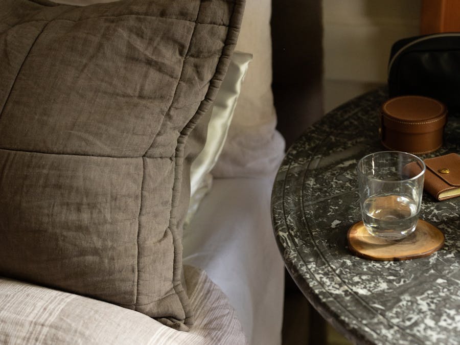What happens if you chug water before bed?