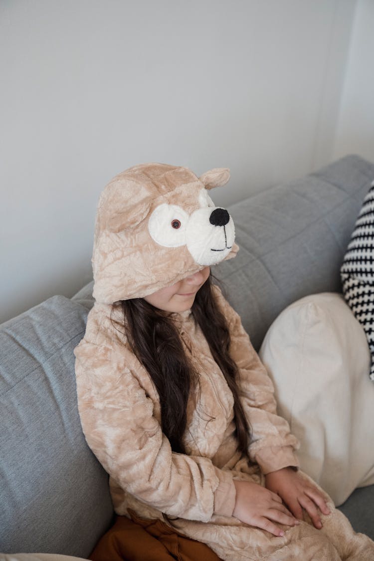 Girl In Bear Costume