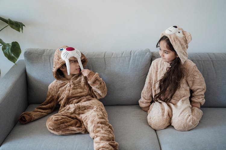 Kids Wearing Onesies