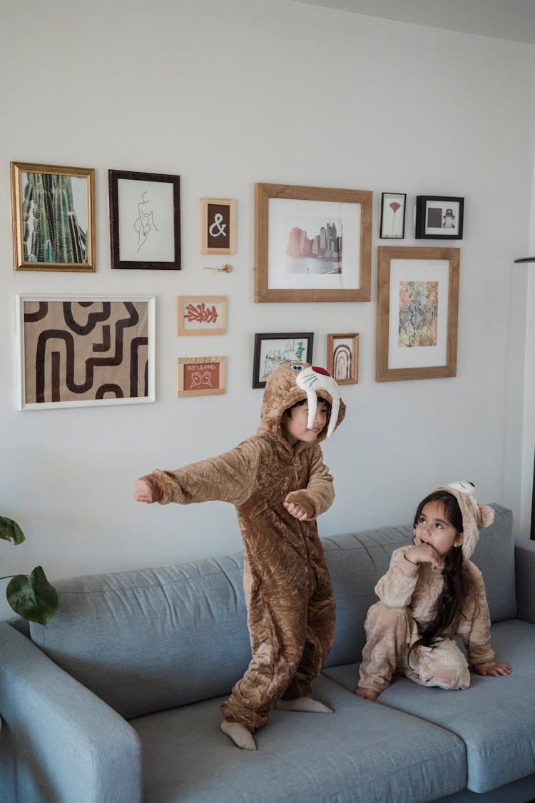 Kids Wearing Onesies