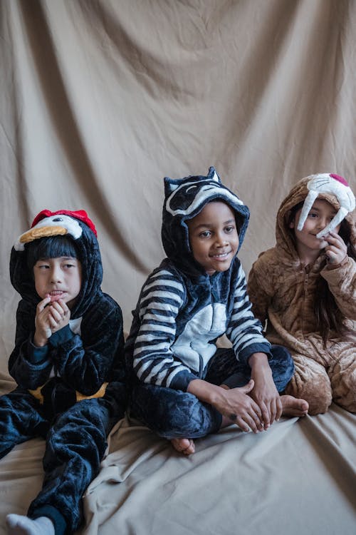Free 
Children Wearing Costumes Stock Photo