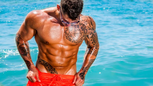 Man Holding Red Textile