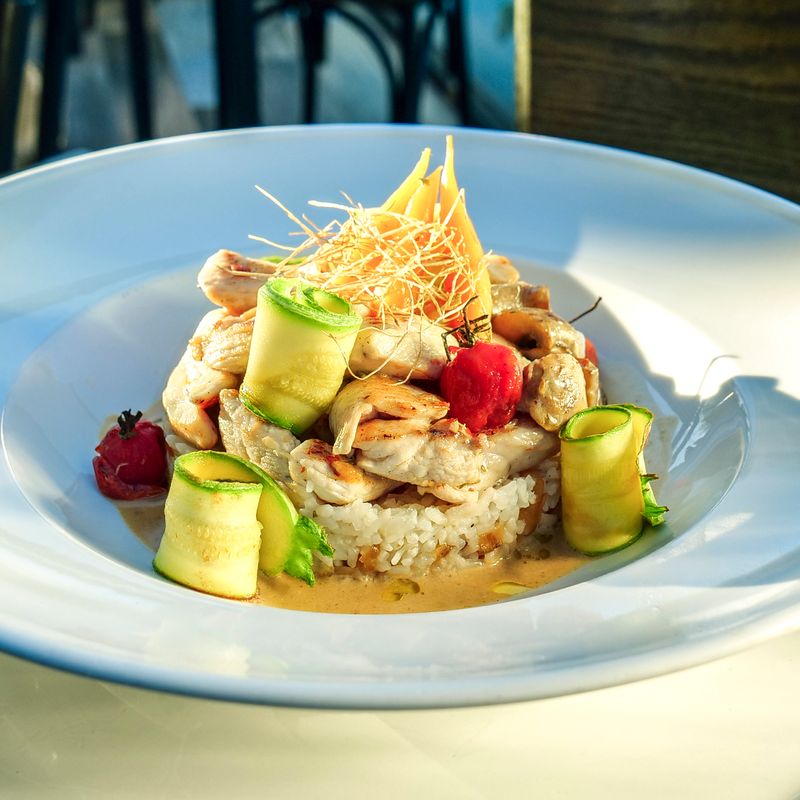 Charred Zucchini and Labneh White Rice