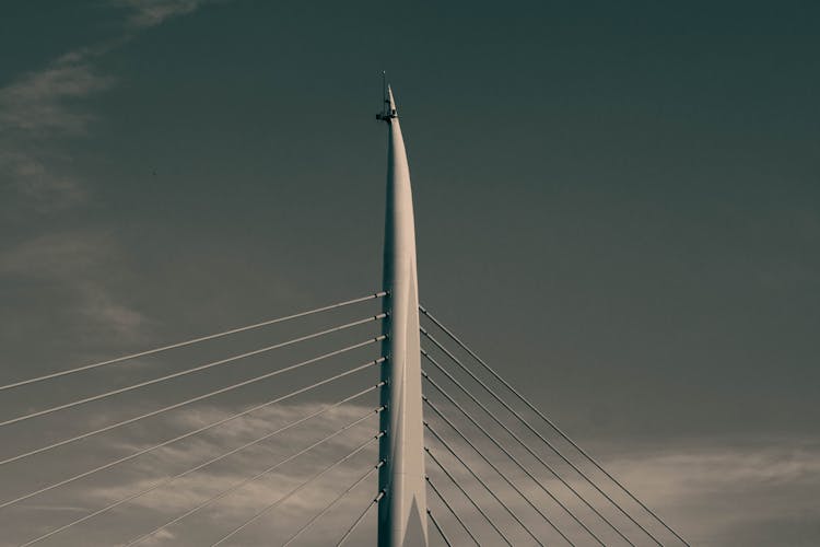 Close-Up Shot Of Ada Bridge In Serbia 