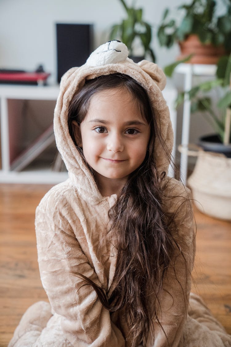 A Girl Wearing A Onesie