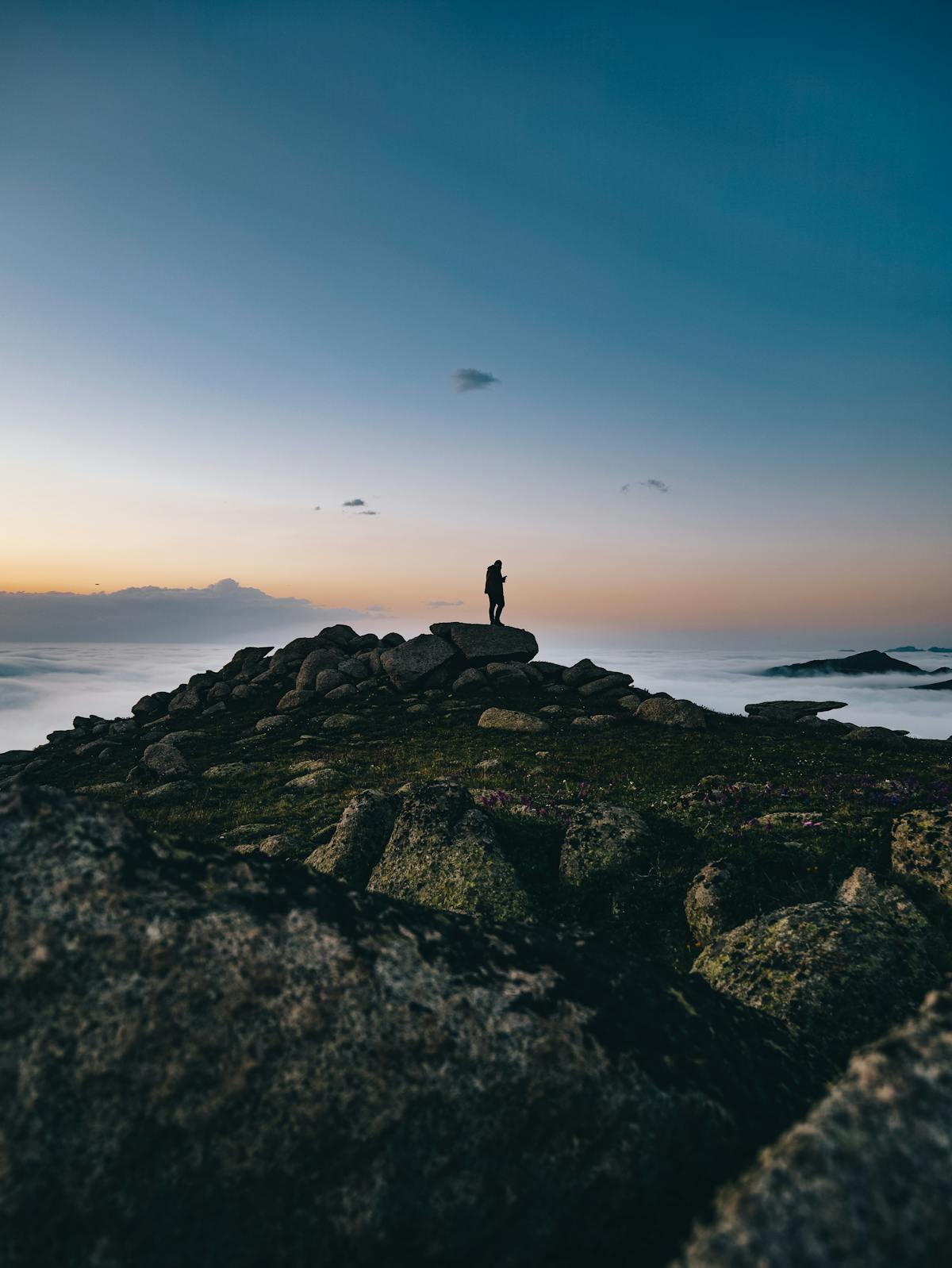 Cooked brown rice in a pot being fluffed with a spoon