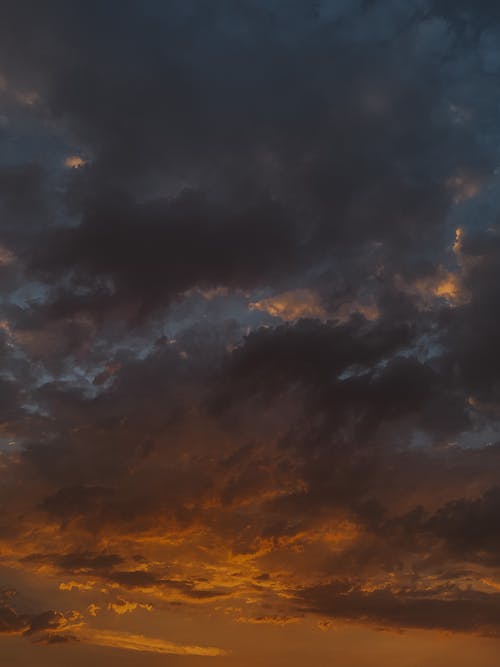 Beautiful Cloudy Sky at Sunset