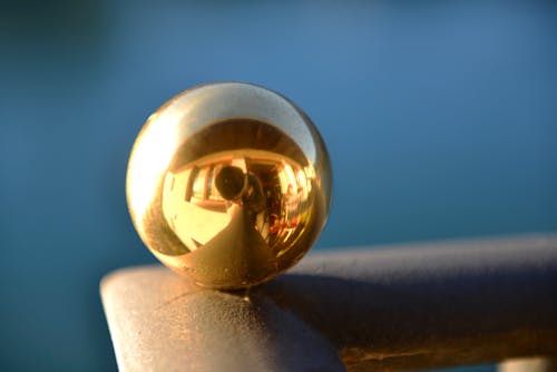 Gratis lagerfoto af bold, golden ball, metal