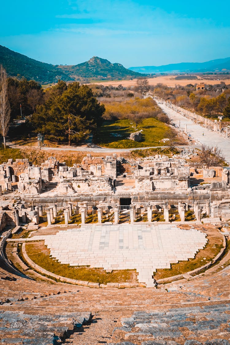 Aerial View Of Ruins