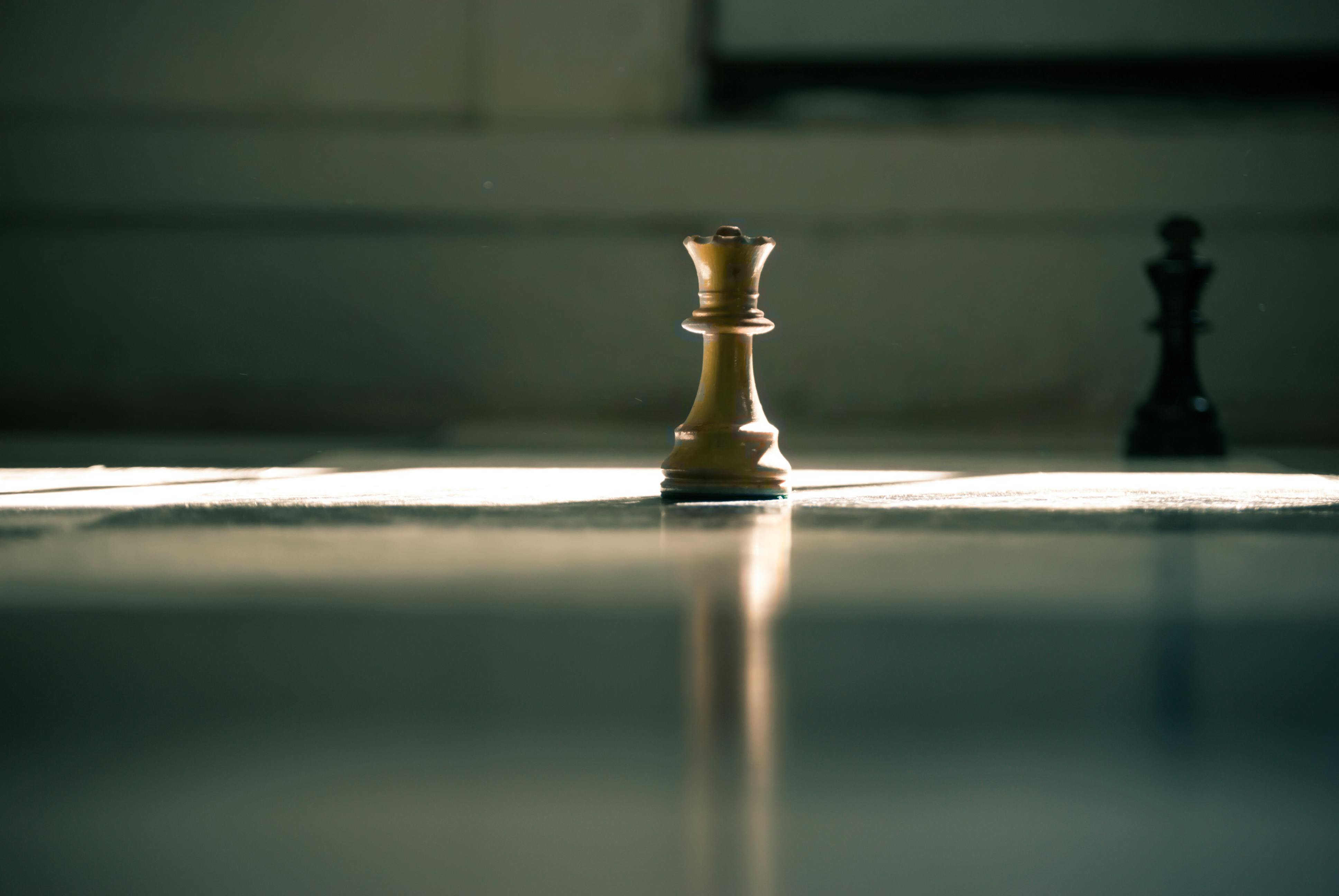 Black Chess King Pawns Silver Pawns Wallpaper White Background