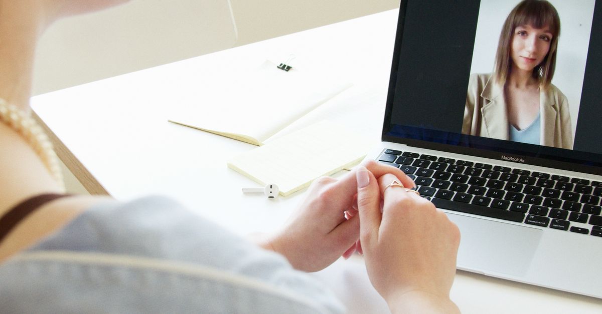 Remote ADHD therapy session on a laptop screen