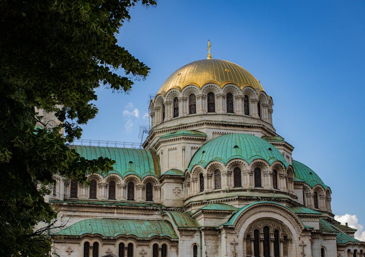 Alexander Nevsky Cathedral Under Blue Sky