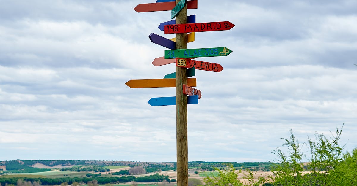 Signpost with Multiple Directions ยท Free Stock Photo