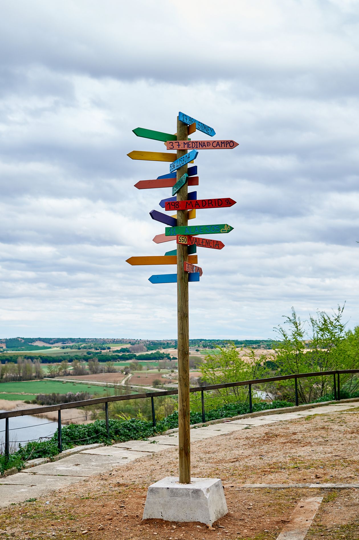 Vibrant signpost pointing in many directions representing the choice between UpViral and Referral Factory