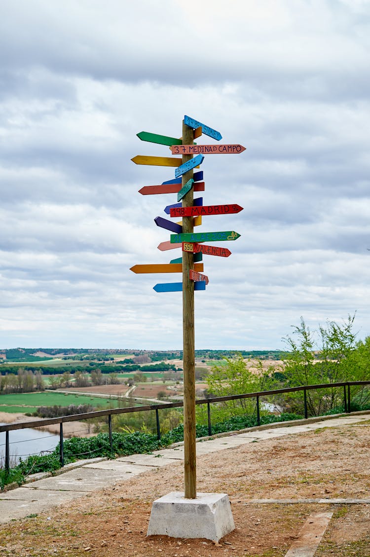 Signpost With Multiple Directions 