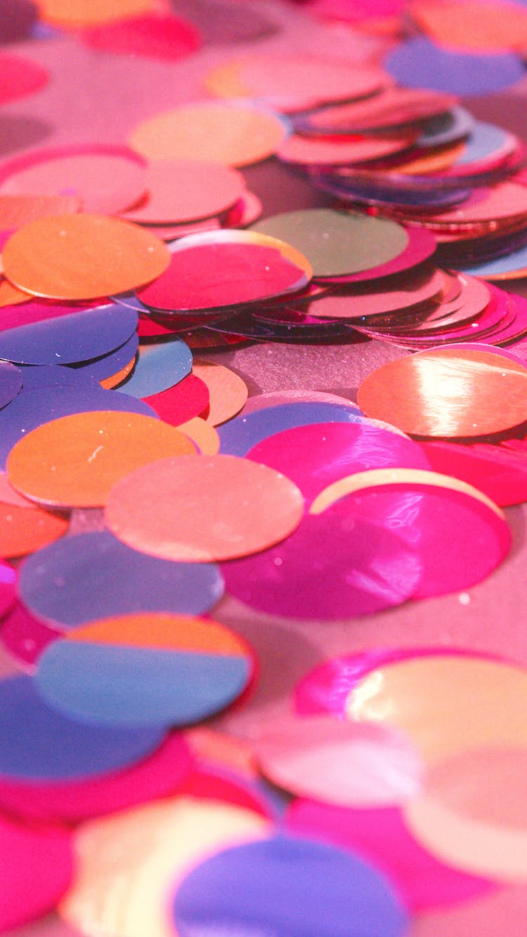 Round Colorful Confetti Photo