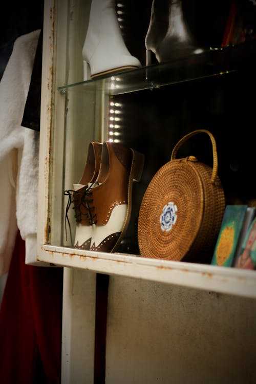 Close up of Objects on a Shelf