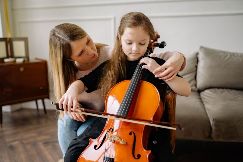 Aula de música em casa