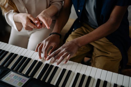 Photos gratuites de clavier, femme, fermer