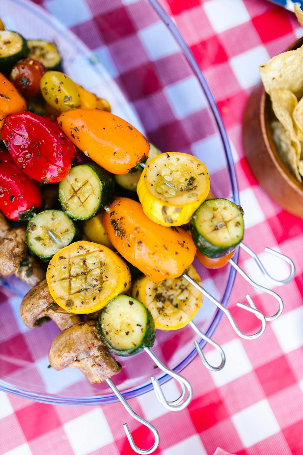 Wors and Veggie Skewers