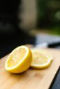 Lemon on a Chopping Board
