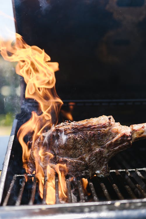 Gratis lagerfoto af BBQ-mad, brand, grille