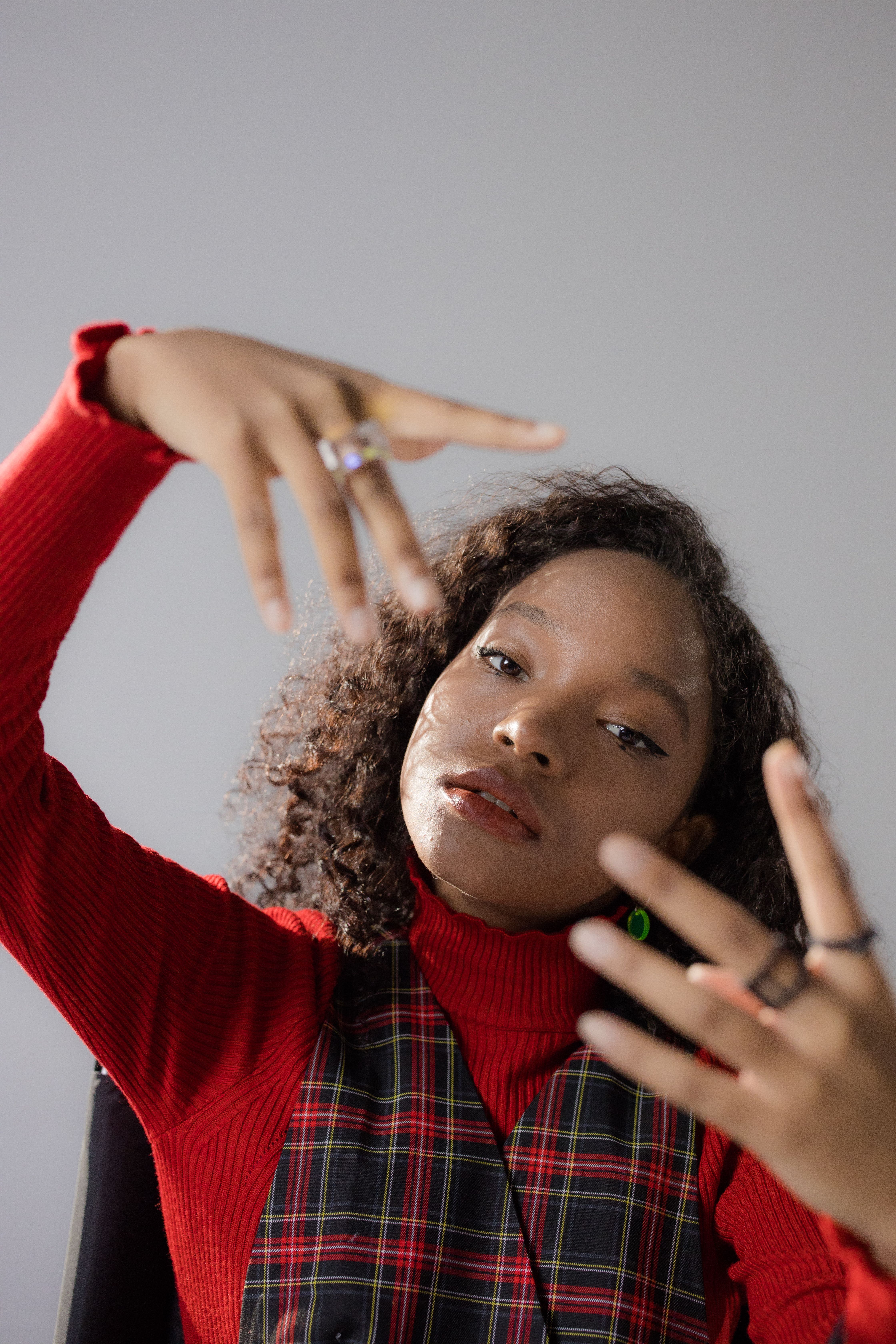 A Woman in Red Long Sleeve Shirt · Free Stock Photo
