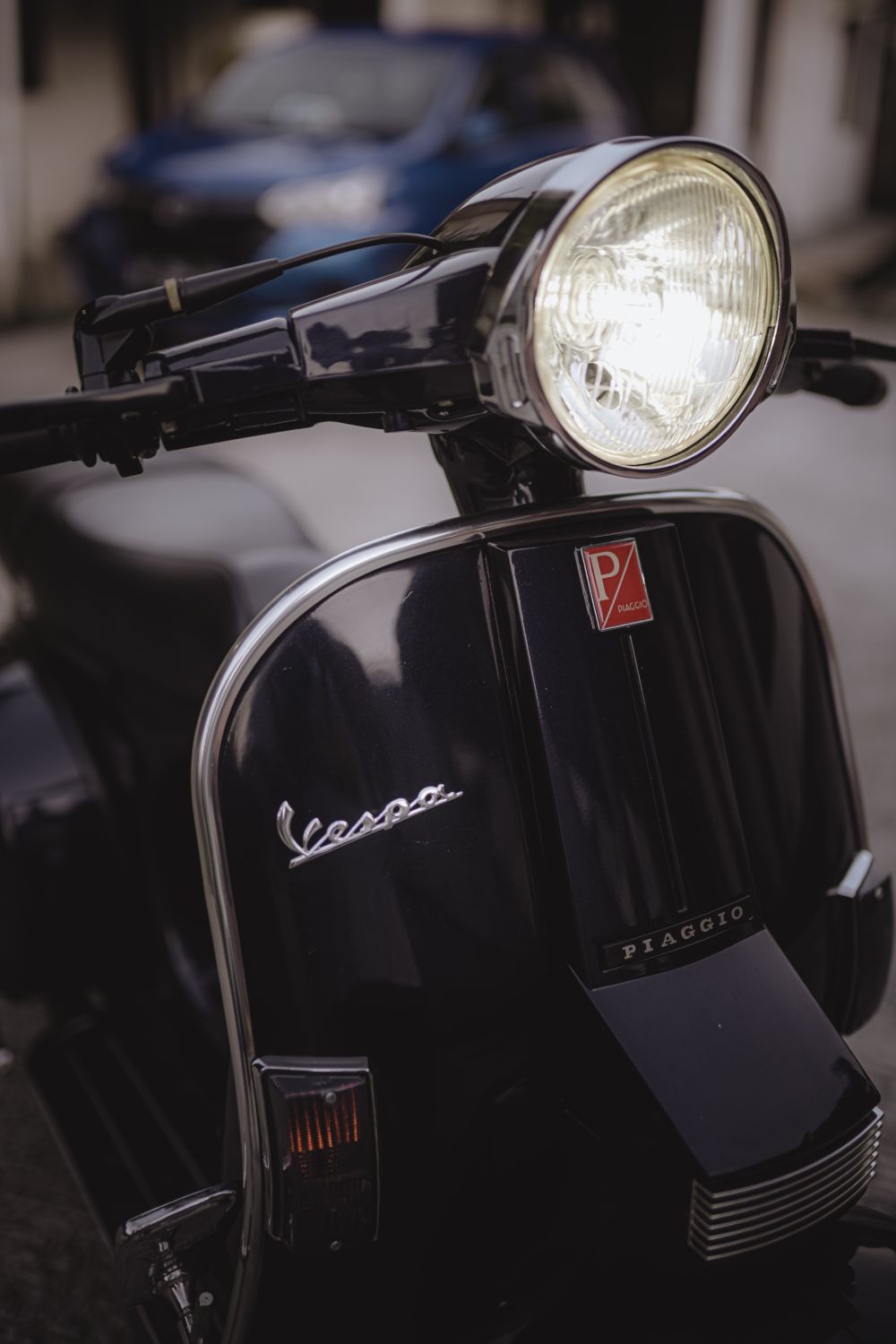 Close Up Shot of a Vespa · Free Stock Photo