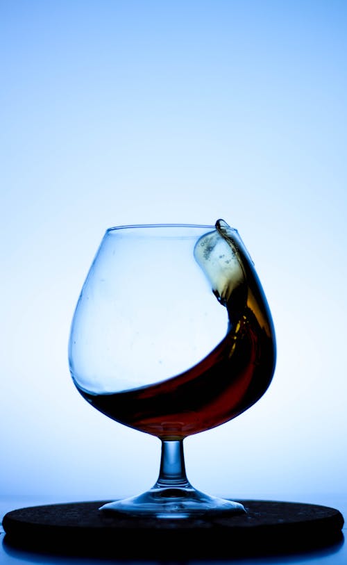 Red Wine on Clear Drinking Glass