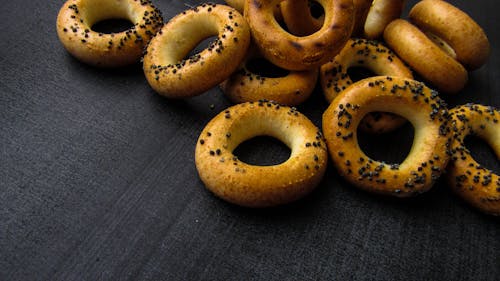 Ingyenes stockfotó bagel, cukrászsütemény, élelmiszer-fotózás témában