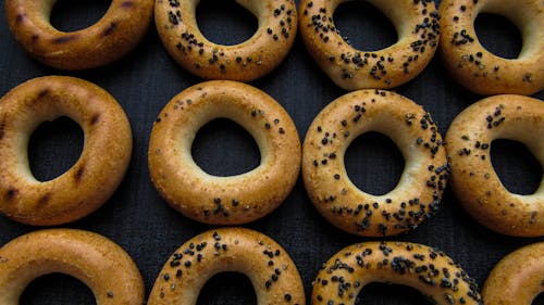 Immagine gratuita di avvicinamento, bagel, delizioso