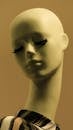 A White Mannequin in Close Up Photography