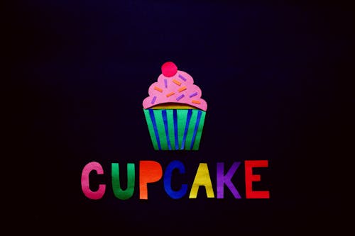 Free Colorful Cupcake Cutout Stock Photo
