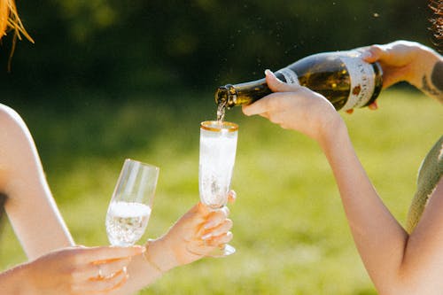 Photograph of a Woman Licking Champagne on a Glass · Free Photograph of a Woman Licking Champagne on a Glass · Free