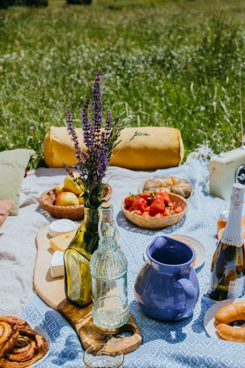 Kostenloses Stock Foto zu essen, picknick, picknickdecke