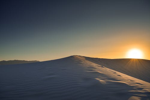 Scenic View of a Desert during Sunset