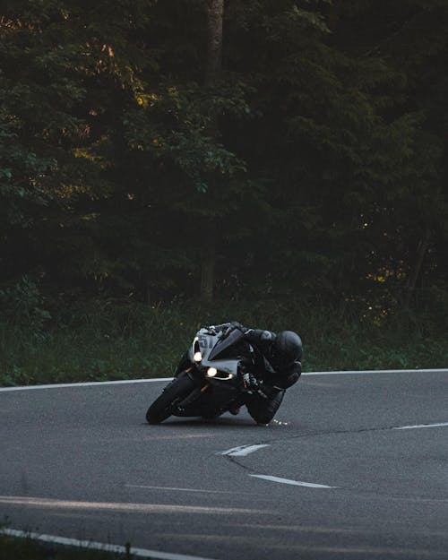 Person Riding a Big Bike