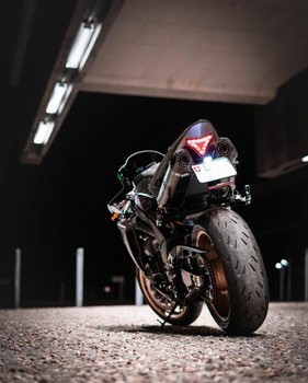 Black and Red Sports Bike