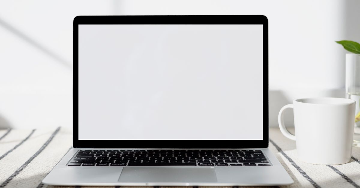 Laptop Withe Screen A Laptop With a White Screen · Free Stock Photo
