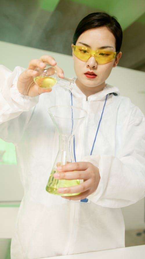 Woman Inside the Laboratory
