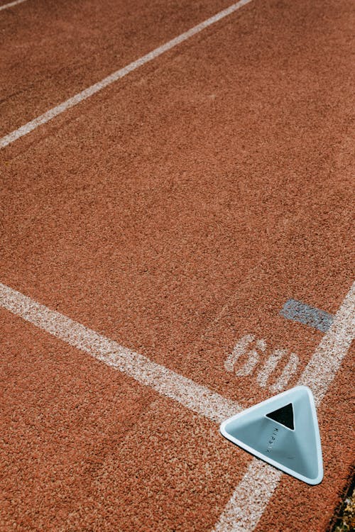 Close-up of a Running Track