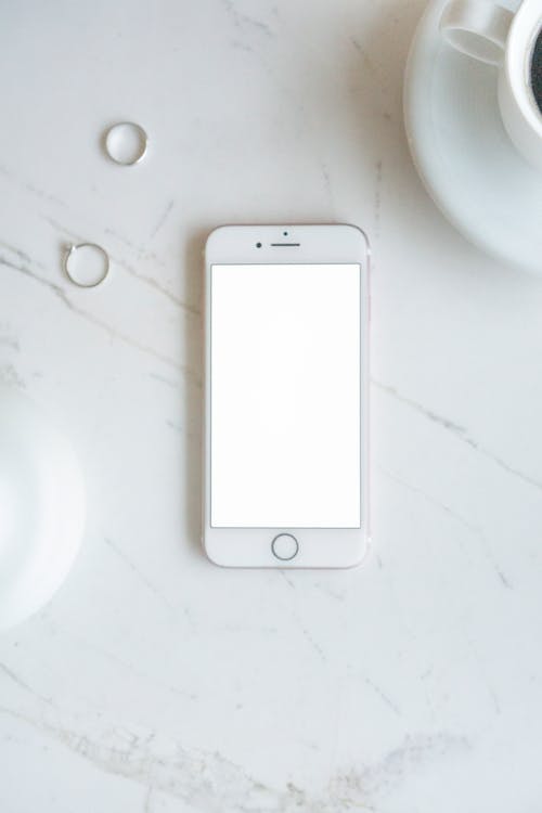 A Smartphone on a Marble Surface 