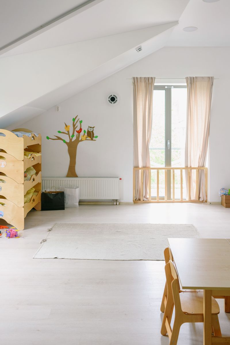 Warm Montessori-style playroom interior