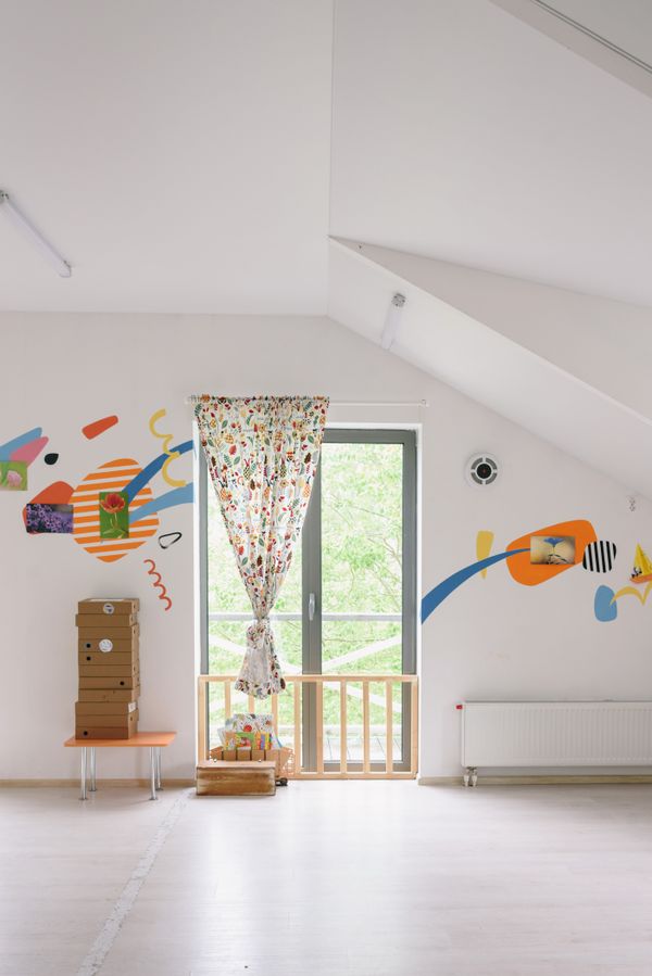 Kids birthday party with decorations